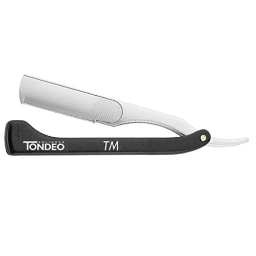 Tondeo Messer TM incl. 10 Kling. - Rasiermesser mit 10 Klingen, bietet eine leichte Führung und hohe Sicherheit, ideal für präzise Schnitte und Rasuren.