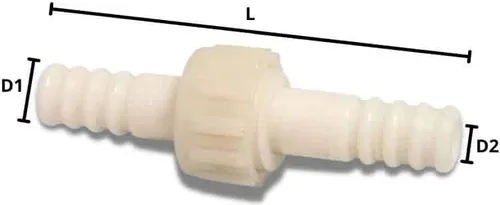 Schlauchverbinder Kunststoff 3/3 Kupplung Tülle 16 mm