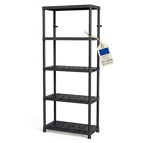BigDean Schwerlastregal 172 x 71 x 35 cm – Stabil und Belüftet