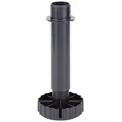 Hettich Möbel-sockelverstellfuß 180mm, Durchmesser 80mm Korrekt 70153 Kunststoff Schwarz