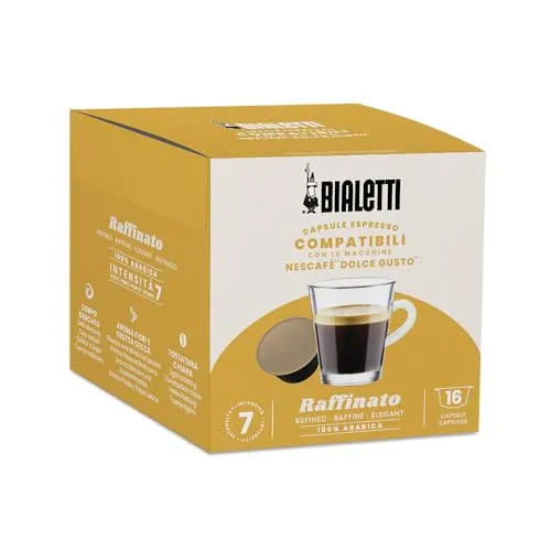 Bialetti-Kaffee Dolce Gusto®-kompatible Kapseln – Raffinato – 16 Kapseln