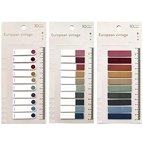 CICILIAYA 600 Stücke Datei Index Tabs Repositionierbare Tabs Klebrig Beschreibbare Flaggen zum Beschriften und Organisieren von Dokumenten, Papieren, Einreichung, Buch, Ordner Sticky Notes(Color-B)