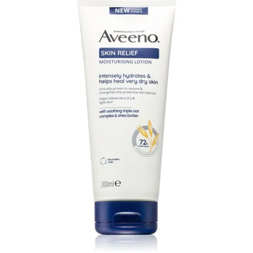 AVEENO Skin Relief Moisturizing Lotion, 200 ml - Körperlotionen, lindert und schützt vor juckender, trockener Haut mit nicht fettender Formel für sofortige Feuchtigkeit.