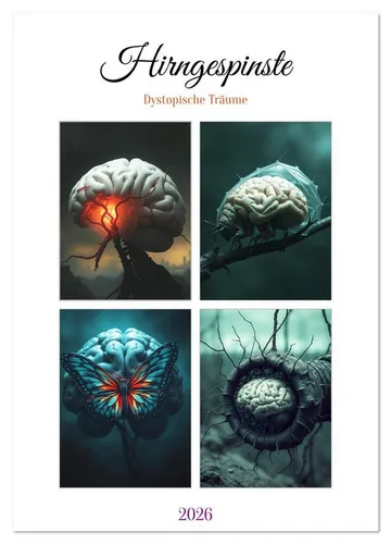 CALVENDO Wandkalender Hirngespinste - Dystopische Träume (Wandkalender 2026 DIN A2 hoch), CA