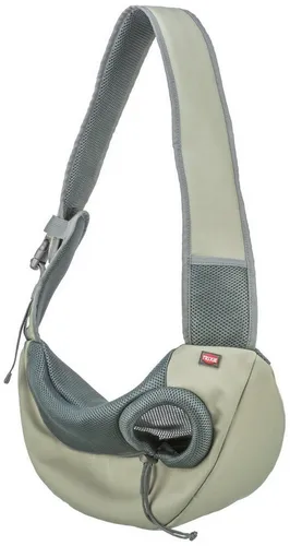 TRIXIE Tiertransporttasche Sling - hellgrün - 50 × 25 × 18 cm - Praktische Tiertransporttasche für Hunde, ideal für unterwegs. Mit integrierter Kurzleine und Geschirr für zusätzliche Sicherheit. Komfortabel und leicht zu tragen!