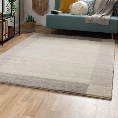 Steffensmeier Nepal Teppich Pali 200x200 cm in grau von Steffensmeier