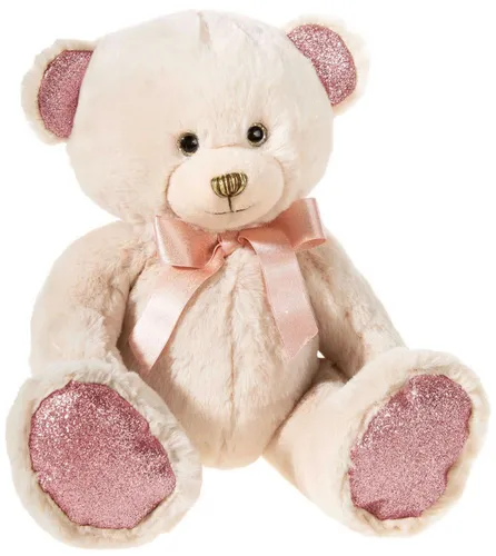 Heunec 134164 Pearlie Bär Taupie rosé Schleife Teddy 23 cm Plüsch