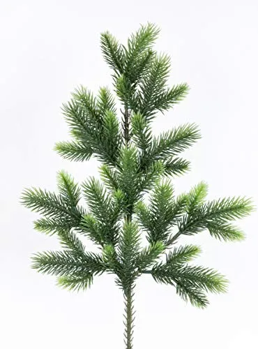 Seidenblumen Roß Kunststoff-Tannenzweig 50cm -39 Spitzen- DA künstliche Tannenzweige Kunststoff 100% PE Spritzguss (1)