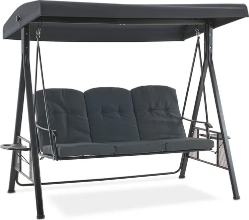 MCombo 3-Sitzer Hollywoodschaukel Dunkelgrau