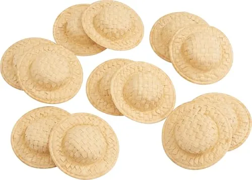 VBS Strohhut 5cm, 12 Stk.