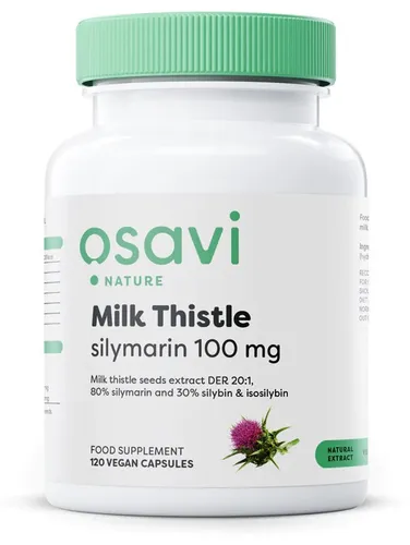 Osavi  Milk Thistle - Silymarin 100mg - 120 vegan caps