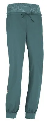 E9 Hit Kletterhose Damen – Grüner See - Funktionshosen mit hohem Tragekomfort und hervorragender Bewegungsfreiheit für Klettererinnen.