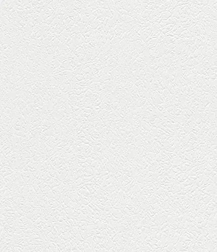Rasch Tapete 127409 - Weiße Vliestapete mit Struktur, Strukturtapete, Putz-Optik - Feel good