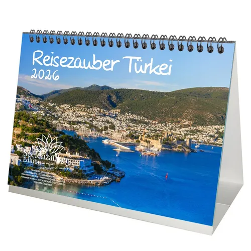 Reisezauber Türkei DIN A5 Tischkalender für 2026 Ankara Istanbul Side Reise Stra