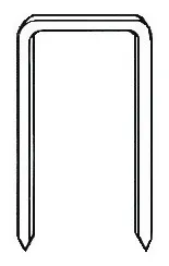 Novus Feindrahtklammer A Typ 53/10 mm V2A (800 Stück)