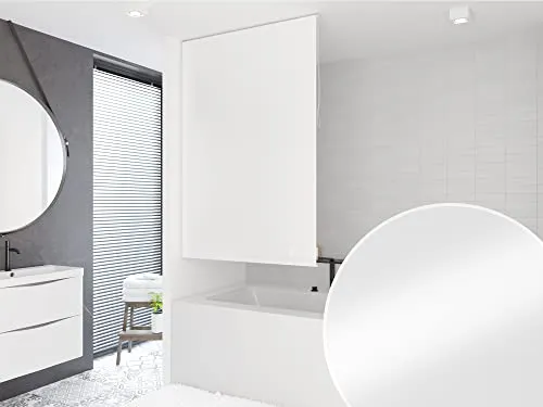 KS Handel 24 Basic DUSCHROLLO 120x240 cm Uni Weiss DUSCHVORHANG! Shower Rollo Curtain White!