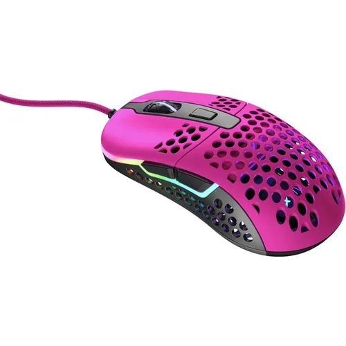 Xtrfy M42 RGB Gaming-Maus, Ultraleicht mit Pixart 3389 Sensor - Ultraleichte kabelgebundene Gaming-Maus mit anpassbarem Gehäuse und RGB-Beleuchtung für optimalen Komfort und Stil – perfekt für Gamer jeder Handgröße.