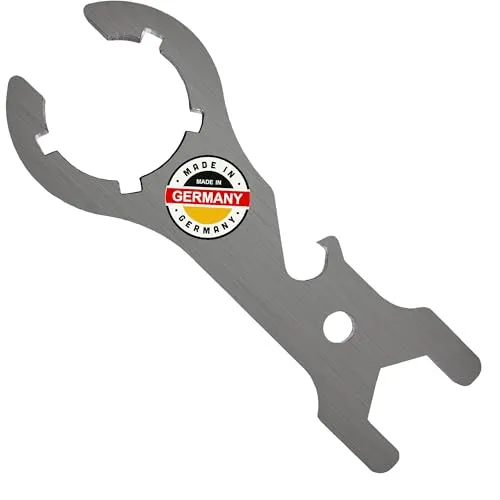 piber 1 Stück Gasflaschenschlüssel Metall, Multi, Gasflaschen Schlüssel ein Muss für Grillfreunde, Outdoor Camping Gas Schlüssel, mit integriertem Flaschenöffner