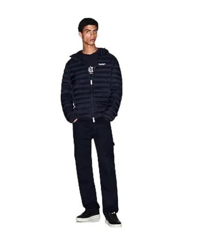Armani Exchange Xm001577_af16927 Daunenjacke Blau M - Funktionsjacken, stilvolle Daunenjacke mit warmer Füllung und praktischem Reißverschluss, ideal für kalte Herbst- und Wintertage.