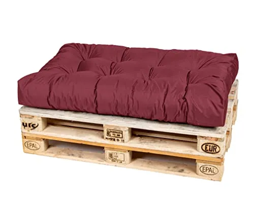 TexDeko® Garden Palettenkissen 120x80cm in rot von TexDeko