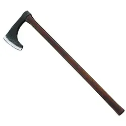 Wikingeraxt mit Hartholzgriff - Gartenwerkzeuge: Hochwertige Wikinger Nordmann Axt mit geschmiedetem Kohlenstoffstahlblatt und robustem Hartholzgriff für optimale Kraftübertragung und Langlebigkeit.