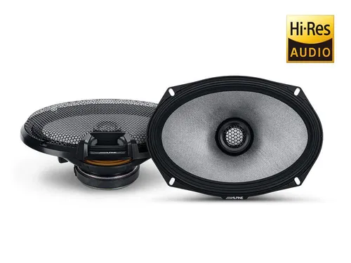 Alpine R2-S69 - 16x24cm R-Series 2-Wege Coax-System - Lautsprecher mit kraftvollem Klang und einfacher Installation, ideal für ein verbessertes Hörerlebnis im Auto.