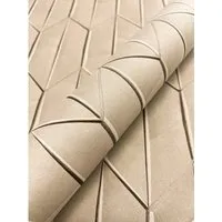 Newroom Vliestapete Beige - Moderne Grafische Mustertapete für Wohnzimmer & Schlafzimmer - Tapeten mit 3D Optik, die jedem Raum eine zeitgemäße Ästhetik verleihen. Ideal für kreative Wandgestaltungen in Küche, Wohnzimmer oder Schlafzimmer.