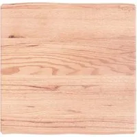 vidaXL Tischplatte 60x60 cm aus massivem Eichenholz mit Baumkante
