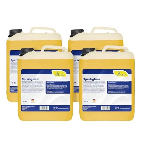 Mr. Perfect - Profi Sprühglanz 4x5L Glanz & Schutz für alle Lacke | Spray Wax Autopflege Versiegelung mit sofort Abperleffekt | Lackpflege und Sprühversiegelung