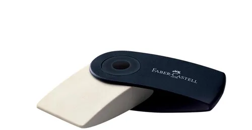 FABER-CASTELL Radiergummi SLEEVE-MINI weiß, 1 St.