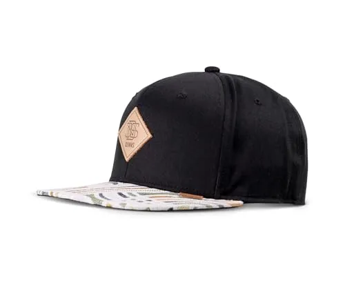 Djinns Braid Snapback Cap (Rev. Black) - Stylische 6 Panel Snapback Cap mit geradem Schirm, verstellbar für optimalen Tragekomfort – ideal für jeden Anlass!