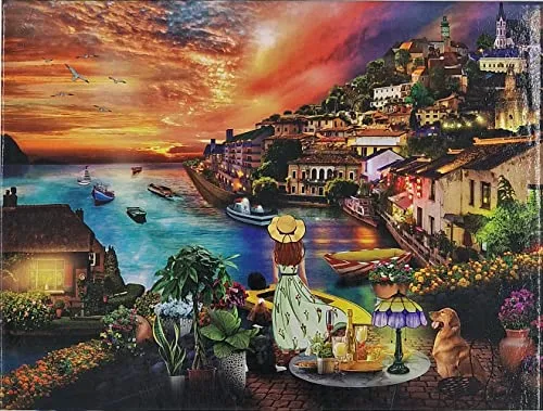 Puzzle 1000 Teile Seaside Holidays 69x51 cm Urlaub am Meer romantisch Gehirntraining Jigsaw