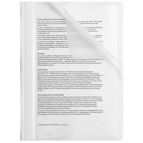 dots Schnellhefter Kunststoff weiß DIN A4, 25 St.