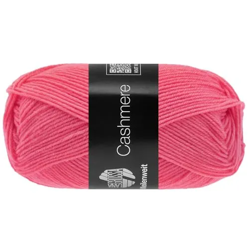 LANA GROSSA Meilenweit 50g Cashmere | Sockenklassiker, waschmaschinenfest | Handstrickgarn aus 70% Schurwolle (superwash), 25% Polyamid & 5% Kaschmir | 50g Wolle zum Stricken & Häkeln | 210m Garn FB69