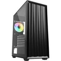 Sharkoon PC Gehäuse VK3 RGB Black ATX - Stylisches PC-Gehäuse mit RGB-Beleuchtung, ideal für Gamer und PC-Enthusiasten, bietet hervorragende Kühlung und Platz für umfangreiche Hardware.