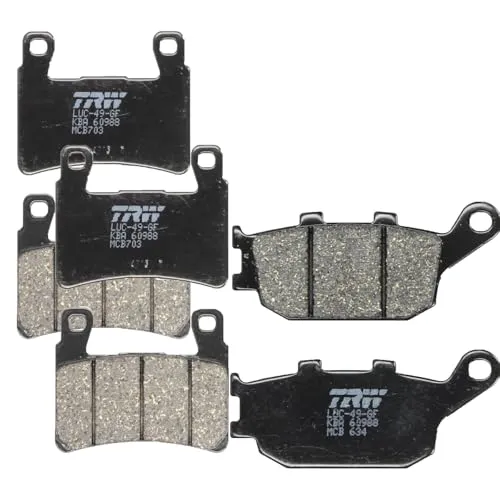 TRW Bremsbelagsatz für Honda CBR600F 1999-2007 PC35 Bremsbeläge vorne+hinten komplett