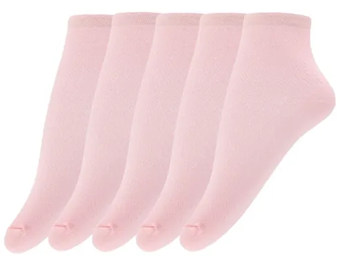 Giulia 5 Paar atmungsaktive Damen Söckchen Halbsocken weich