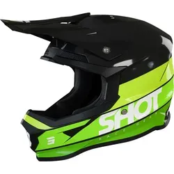 Shot Furious Story Motocross Helm, schwarz-grün, Größe L in grün von Shot