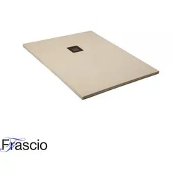 Produktbild Duschwanne 80x90 cm Vulcano Line Slim Perlweiß