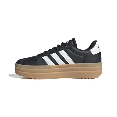 adidas Damen VL Court Bold Shoes, core Black/FTWR White/Cyber met - Stylische Sneaker - Damen-Sneaker mit regulärer Passform, Synthetik-Obermaterial und bequemer EVA-Einlegesohle für optimalen Tragekomfort.