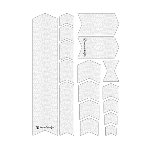 Riesel Design® Fahrrad Rahmenschutzfolie frame:guard - Stylischer und robuster Schutz für dein Fahrrad - Sonstiges Fahrradzubehör mit extrem beständiger, selbstklebender Folie, die Kratzer und Steinschläge effektiv abwehrt und sich leicht montieren lässt.