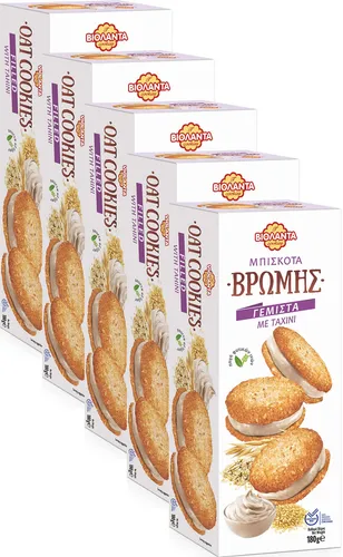 Cookies Doppelkekse gefüllte Hafer-Kekse mit Tahini-Creme 900g a. Griechenland