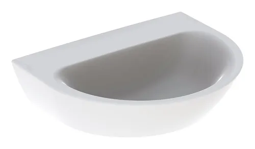 Geberit Renova Waschtisch 60cm - Waschbecken in elegantem Weiß, ideal für moderne Bäder, ohne Hahnloch und Überlauf für ein minimalistisches Design.