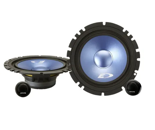Alpine SXE-17CS 2-Wege Lautsprecher Set 220 Watt - Hochwertiges 2-Wege Komponenten Lautsprecher Set für exzellenten Klang im Auto, ideal für Heckablage oder Türen, kompakte Rundform, Leistung von 40 Watt für kraftvollen Sound.