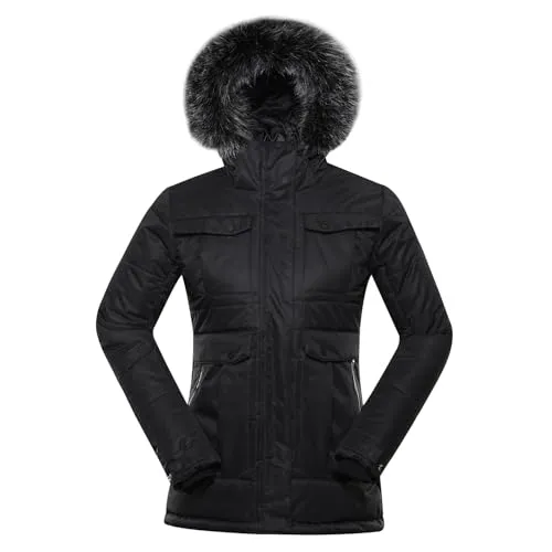 ALPINE PRO EGYPA Damen Winterjacke, Outdoor Jacke, Leicht Wanderjacke, Skijacke, Sportjacke, Funktionsjacke, PUFFY Stil, Bergjacke, Winddichte, Wasserdichte und Atmungsaktive Jacke mit Warmfutter