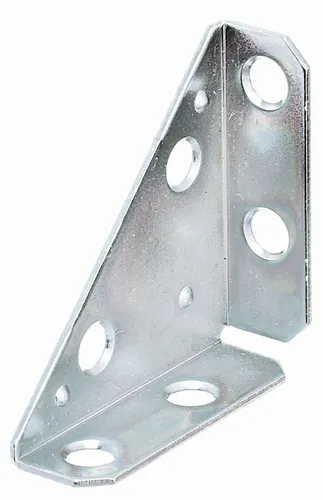 Alberts Eckplatte Lochbleche sendzimirverzinkt 50 x 50 x 70 mm 25er Set - Winkel & Holzverbinder, robust und langlebig aus sendzimirverzinktem Stahl, ideal für stabile Konstruktionen, 25 Stück im Set.