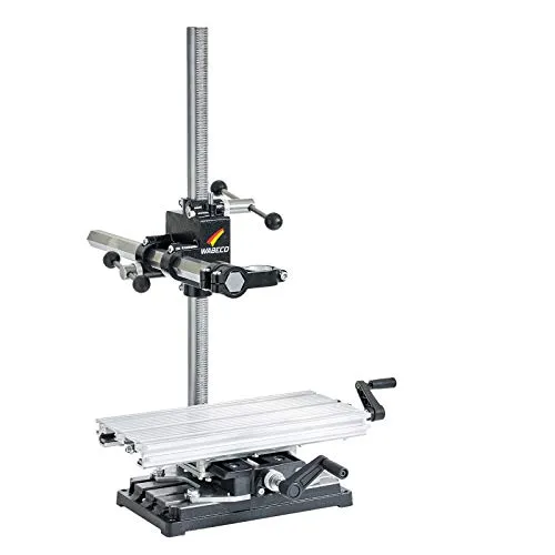 WABECO Bohrständer Fräsständer BF1243 mit Koordinatentisch K400 - Präziser Bohrständer mit 2-Achsen Koordinatentisch für vielseitige Anwendungen in Metall, Holz und Kunststoff. Robuste Ausführung und 360° drehbare Säule für exakte Bearbeitung.