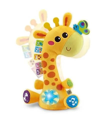 LeapFrog Tanzende Farben Giraffe, Musikalisches Lernspielzeug, Lieder & Lichteffekte, Texturen für sensorisches Spielen, Voice Recorder, Für Kinder 12 Monate 2 3 4+ Jahre Englische Version