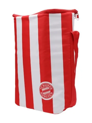 FC Bayern München Kühltasche für unterwegs (Rot/Weiß) I Isolierte Picknicktasche mit Reißverschluss & Tragegriff I Offiziell lizenziert