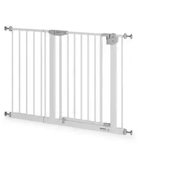 Sämann Türschutzgitter & Treppenschutzgitter – Selbstschließend ohne Bohren - Kindersicherungen: Sicheres Absperrgitter für Türen und Treppen, ohne Bohrlöcher, mit automatischem Schließen und 3-fach Sicherung für maximale Sicherheit.